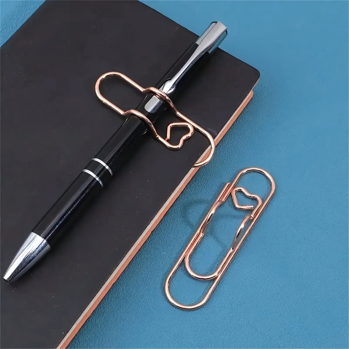 3Pcs Multi‑Color Metal Pen Cli - Tech Office Accessories recension och pris