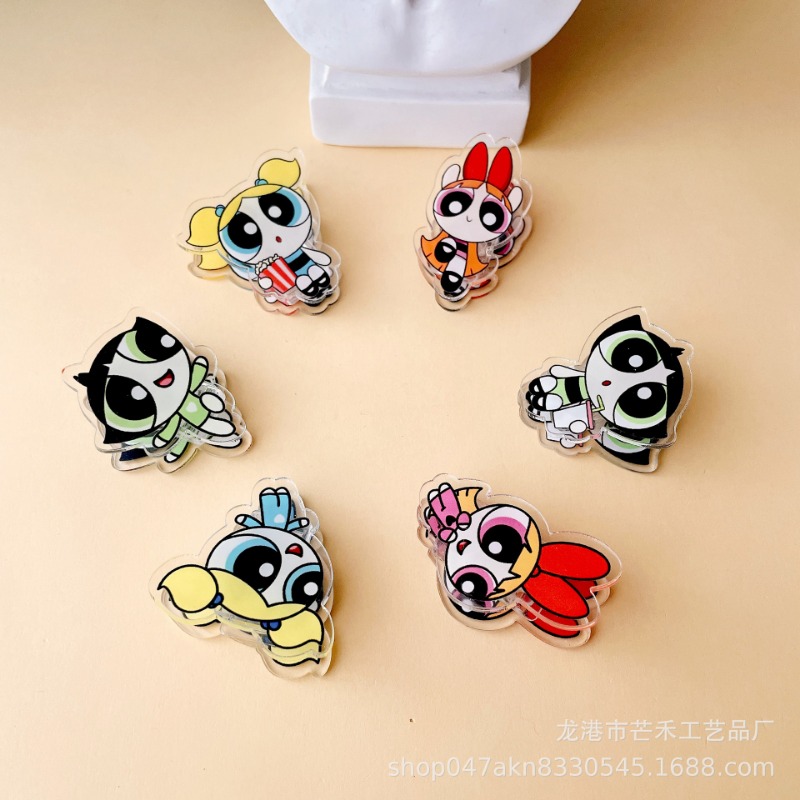 6PCS Kawaii The Powerpuffs Gir - Tech Office Accessories recension och pris