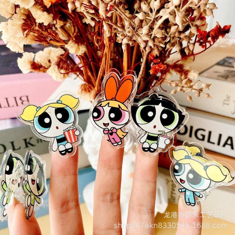 6PCS Kawaii The Powerpuffs Gir - Tech Office Accessories recension och pris