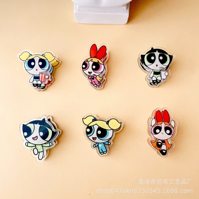 6PCS Kawaii The Powerpuffs Gir - Tech Office Accessories recension och pris