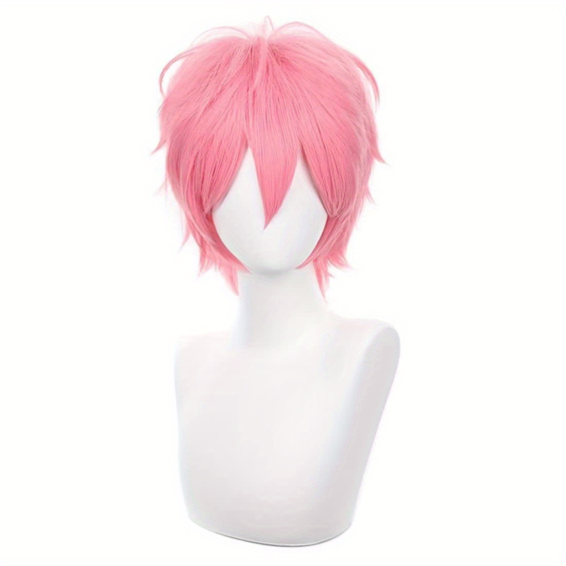 Short Pink Cosplay Wig Short S - Tech Accessories For Men recension och pris