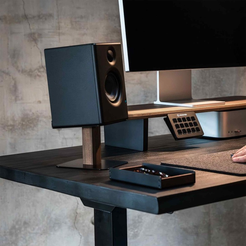 Black Walnut Speaker Stand Des - Tech Office Accessories recension och pris