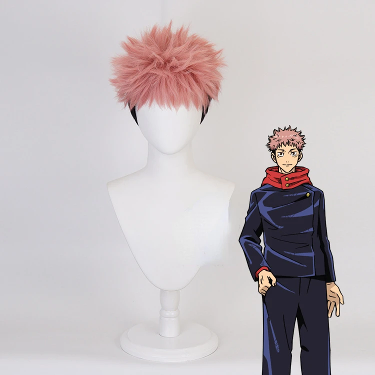 Anime Itadori Yuji Cosplay Wig - Tech Accessories For Men recension och pris