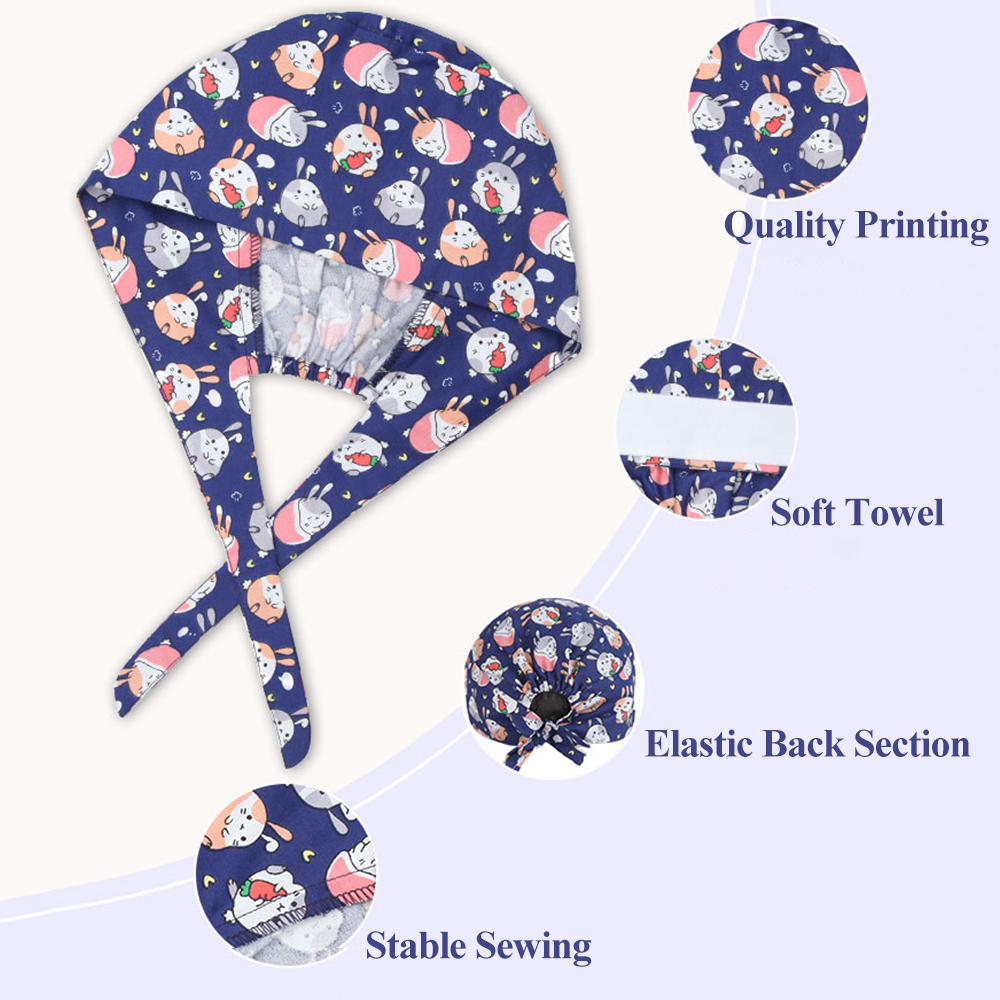 Flower Scrub Caps Medical Surg - Vet Tech Accessories recension och pris