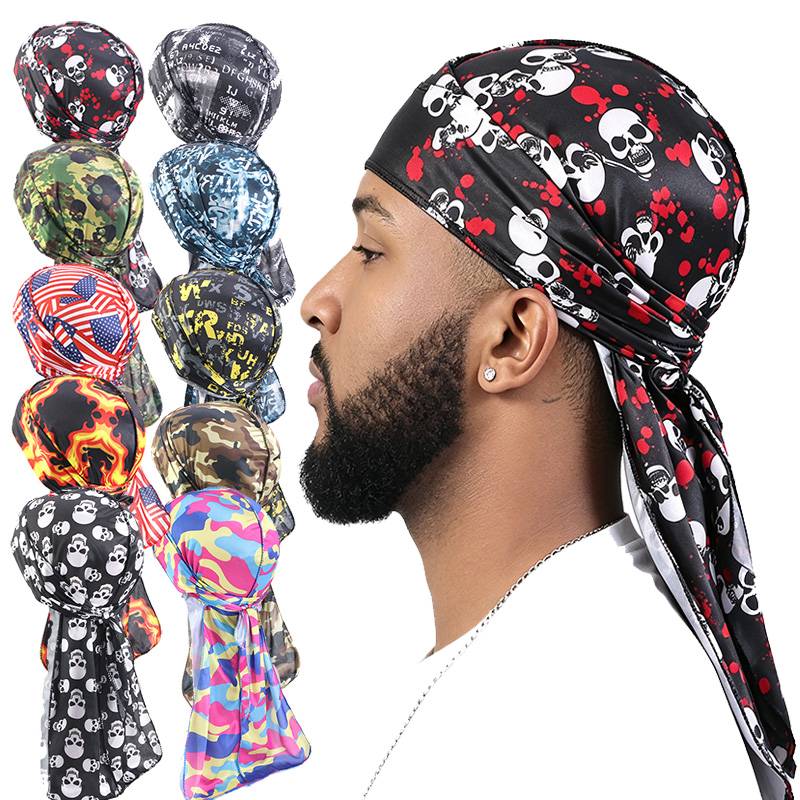 3PCS Fashion Long Tail Durag C - Tech Accessories For Men recension och pris