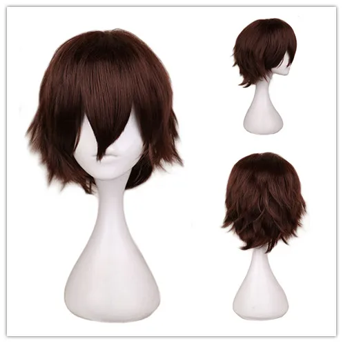 Short Dark Brown Wig for  Cosp - Tech Accessories For Men recension och pris