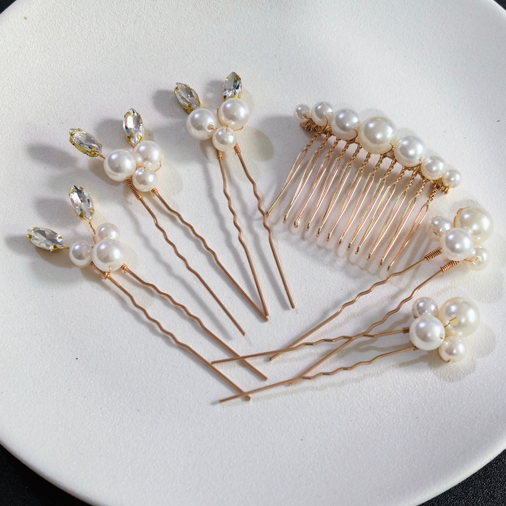 Pearl Crystal Hair Pins Comb S - Tech Hair Accessories recension och pris