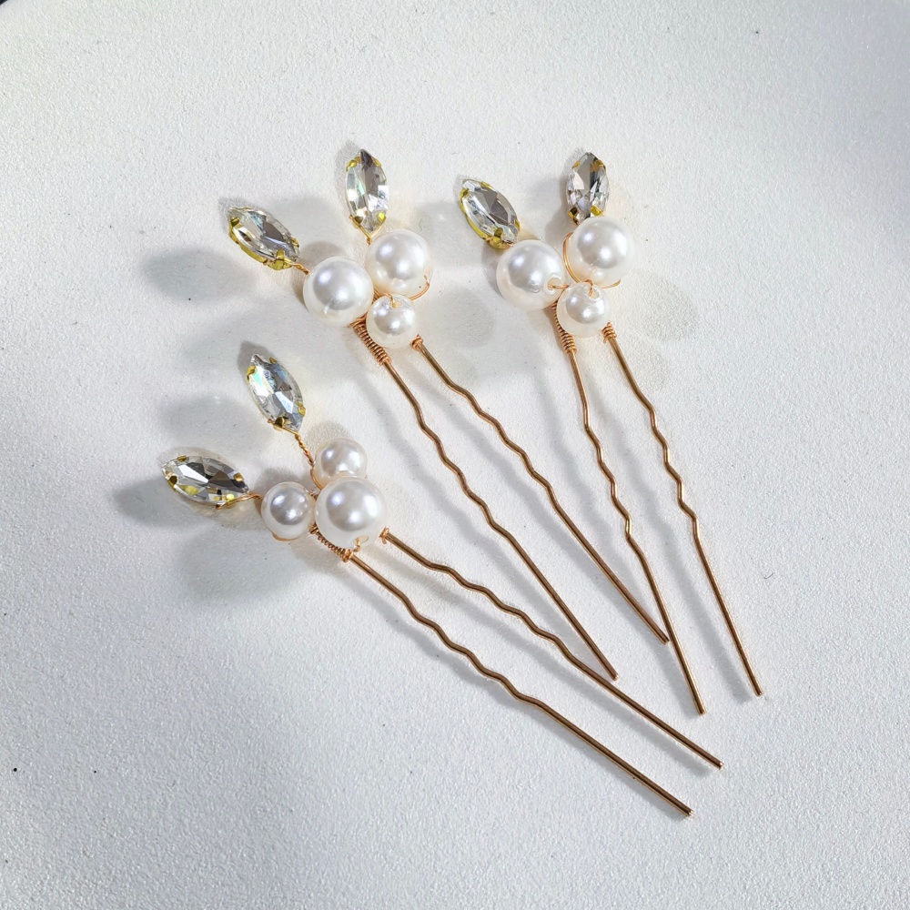 Pearl Crystal Hair Pins Comb S - Tech Hair Accessories recension och pris