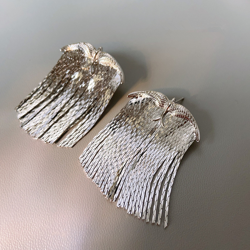 Silver Color Stud Drop Earring - Tech Accessories Dropshipping recension och pris